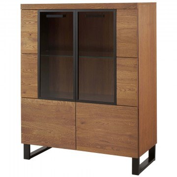Showcase Paragon 161354289 96x42x142cm Natural-Black