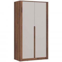 Double-Leaf Wardrobe Brillo 162797739 106,2x60x206,5cm Walnut-White