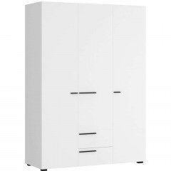 Three-Leaf Wardrobe Bucks 162674179 135x59,6x194,9cm White