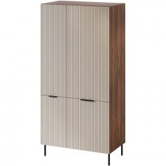 Ντουλάπα Δίφυλλη Almera 162911829 90x52x186cm Walnut-Beige