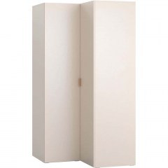 Double-Leaf Corner Wardrobe With Led Light 4 You Fresh 162686769 105x103,4x206cm Beige