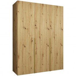 Three-Leaf Wardrobe Alicante 163055359 150x52x202cm Natural-Gold NATURAL