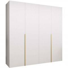 Ντουλάπα Τετράφυλλη Alicante 163055439 200x52x202cm White-Gold