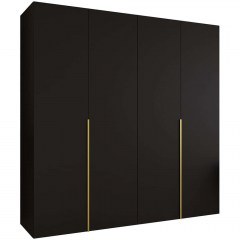 Ντουλάπα Τετράφυλλη Alicante 163055429 200x52x202cm Black-Gold