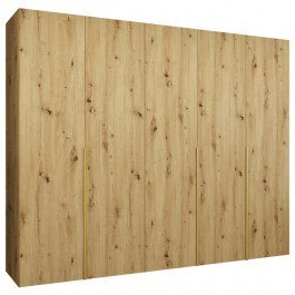 Five-Leaf Wardrobe Alicante 163055649 250x52x202cm Natural-Gold NATURAL