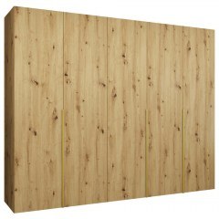 Five-Leaf Wardrobe Alicante 163055649 250x52x202cm Natural-Gold