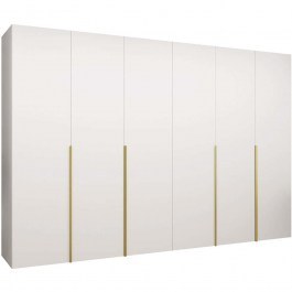 Six-Leaf Wardrobe Alicante 163055729 300x52x202cm White-Gold WHITE