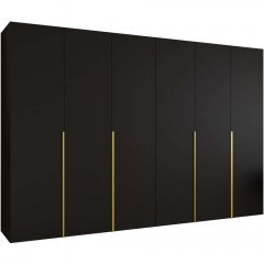 Six-Leaf Wardrobe Alicante 163055719 300x52x202cm Black-Gold