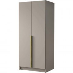 Ντουλάπα Δίφυλλη Bono 162786249 100x58x215cm Grey-Gold