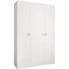 Ντουλάπα Τρίφυλλη Como I 163055989 160x52x246cm White-Gold