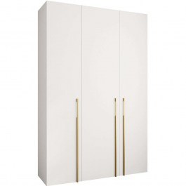 Three-Leaf Wardrobe Como III 163056639 160x52x246cm White-Gold WHITE