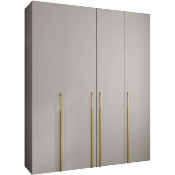 Ντουλάπα Τετράφυλλη Como III 163056789 200x52x246cm Cashmere-Gold