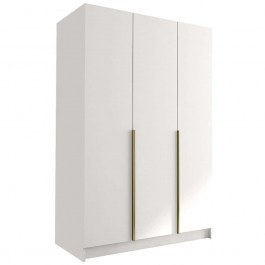Three-Leaf Wardrobe Calia I 162786549 150x58x215cm White-Gold WHITE