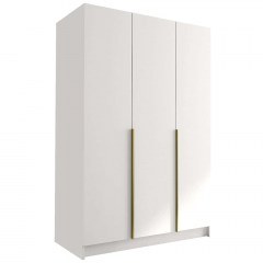 Three-Leaf Wardrobe Calia I 162786549 150x58x215cm White-Gold