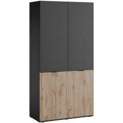 Double-Leaf Wardrobe Haven 162806619 101x49x200cm Natural-Black