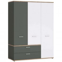 Three-Leaf Wardrobe Newty 162525329 150x60x196cm Multi-White