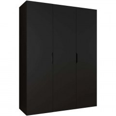 Three-Leaf Wardrobe Malaga 162903449 150x52x202cm Black