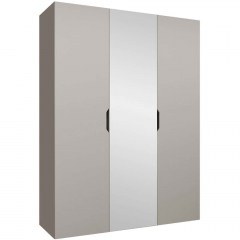 Three-Leaf Wardrobe With Mirror Malaga Plus 162903509 150x52x202cm Cashmere