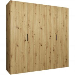 Four-Leaf Wardrobe Malaga 162903659 200x52x202cm Natural