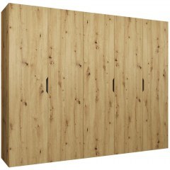 Five-Leaf Wardrobe Malaga 162903759 250x52x202cm Natural