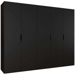 Ντουλάπα Πεντάφυλλη Malaga 162903739 250x52x202cm Black BLACK