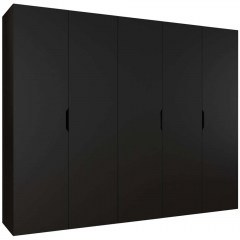 Five-Leaf Wardrobe Malaga 162903739 250x52x202cm Black