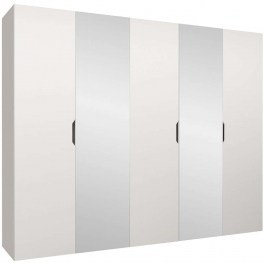 Ντουλάπα Πεντάφυλλη Με Καθρέπτη Malaga Plus 162903779 250x52x202cm White WHITE
