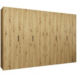 Six-Leaf Wardrobe Malaga 162903899 300x52x202cm Natural NATURAL