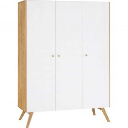 Ντουλάπα Τρίφυλλη Nature 16802269 149,5x58x207cm Natural-White WHITE