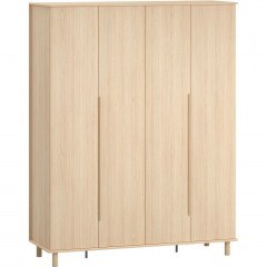 Ντουλάπα Τετράφυλλη Omm 162747599 188x60,5x224cm Natural
