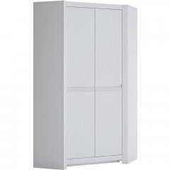 Double-Leaf Corner Wardrobe Sydney 161326629 103,3x103,3x198,5cm White