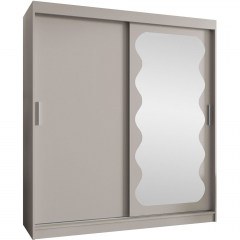 Double-Leaf Sliding Wardrobe With Mirror Spoti 163058639 180x62x200cm Cashmere