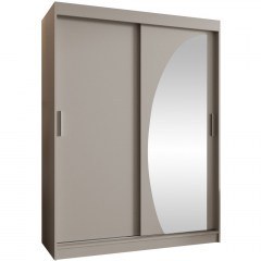 Double-Leaf Sliding Wardrobe With Mirror Wika 162894979 150x62x200cm Cashmere