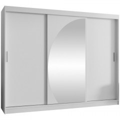 Ντουλάπα Συρόμενη Με Καθρέπτη Wika 162895209 250x62x200cm White