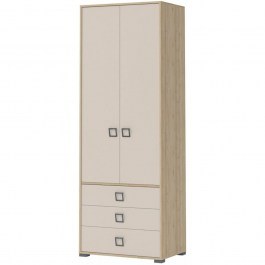 Ντουλάπα Δίφυλλη Riddle 161591709 84x56x236cm Oak-Sand OAK-SAND