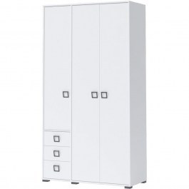Three-Leaf Wardrobe Riddle 161591779 126x56x236cm White WHITE