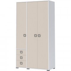Three-Leaf Wardrobe Riddle 161591769 126x56x236cm White-Sand