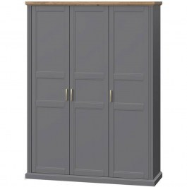 Three-Leaf Wardrobe Tahoma 162052349 181x59x227cm Anthracite ANTHRACITE