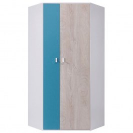 Double-Leaf Corner Wardrobe Planet II 162080159 90x90x190cm Multi-Navy Blue MULTI-BLUE