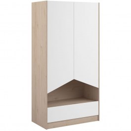 Double-Leaf Wardrobe Shield 162051499 92,4x50x181,5cm Natural-White NATURAL-WHITE