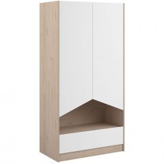 Double-Leaf Wardrobe Shield 162051499 92,4x50x181,5cm Natural-White