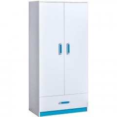 Double-Leaf Wardrobe Trafiko 162022549 90x50x189cm White-Blue