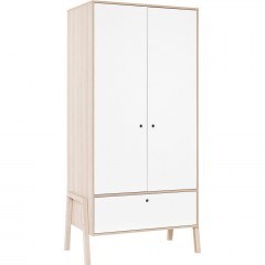 Double-Leaf Wardrobe Spot 162077879 100x60x202,5cm Natural-White