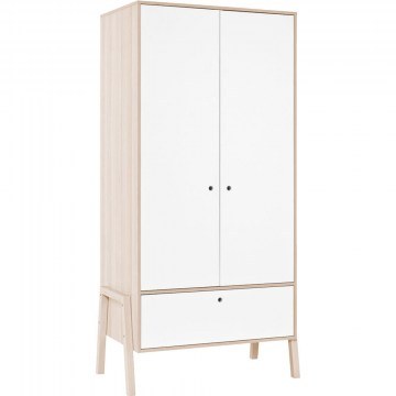 Double-Leaf Wardrobe Spot 162077879 100x60x202,5cm Natural-White