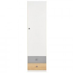 Single-Leaf Wardrobe Pixel 162614889 45x40x190cm Multi-White