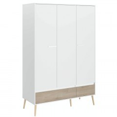 Three-Leaf Wardrobe Randers 162052079 135x54x200cm Oak-White
