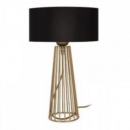 Επιτραπέζιο Φωτιστικό Filip 216726 E27 25x25x45cm Gold-Black Megapap GOLD-BLACK