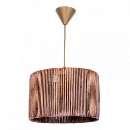 Φωτιστικό Οροφής Zale 207372 Ε27 28x28x65cm Brown Megapap Brown
