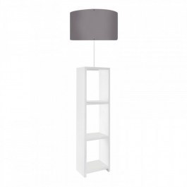 Φωτιστικό Δαπέδου Launo 208903 38x38x150cm White-Grey Megapap WHITE-GREY