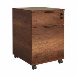 Office Chest Of Drawers Rio 117184 Τροχήλατη 41x41x61cm Walnut Walnut